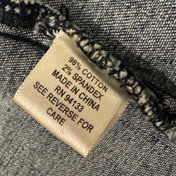 Debra DeRoo Blue Denim Jacket w/ Patches- size S w/ Stretch - Picture 10 of 14